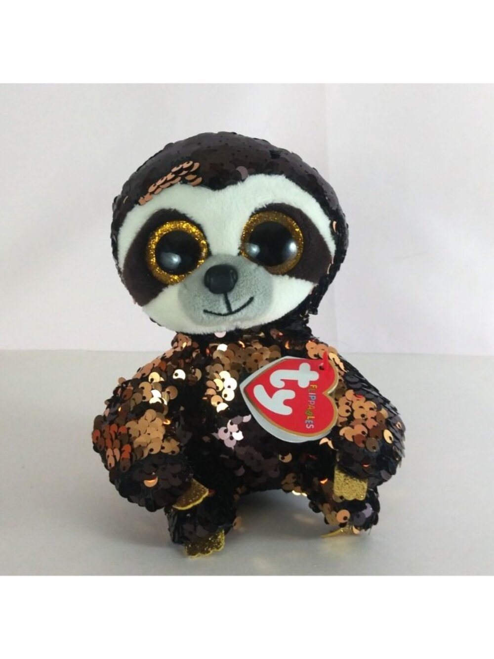NWT Ty Beanie Boos Sequined Dangler The Sloth 6" Plush